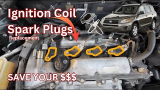Toyota RAV4 (2006–2012) Spark Plugs & Ignition Coils Replacement | Misfire Fixed! Easy DIY
