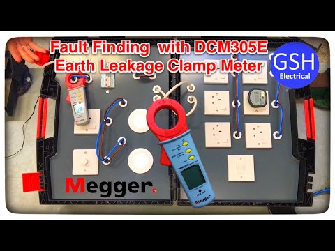 Electrical Fault Finding Earth Leakage Current Detected with the Megger DCM305E Clamp Meter