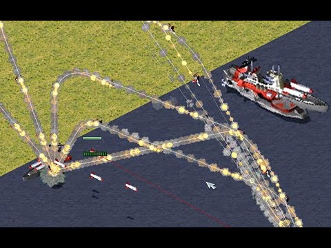 If Dreadnought is mounted on an Aircraft Carrier！ -Red Alert2