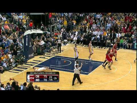 04.21.2011 - D-Rose @ Indiana Pacers 2011 Playoffs Game 3 ( Game Winner )