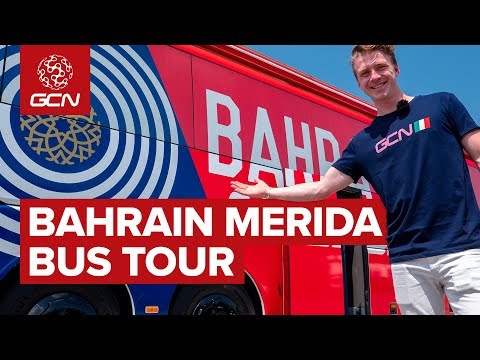 Bahrain-Merida's Cycling Team Bus Tour | Inside The Giro d'Italia 2019