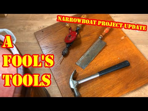 #66 Narrowboat Painting Interior. Settee Rebuild. Tools From the Ark!