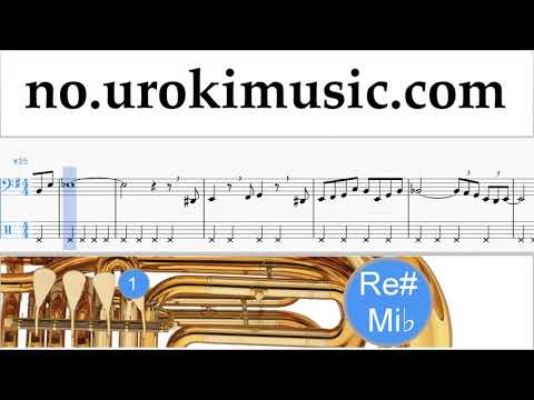 Tuba Kurs The Pink Panther - Theme Song Trening Studie Del 2 um-i935