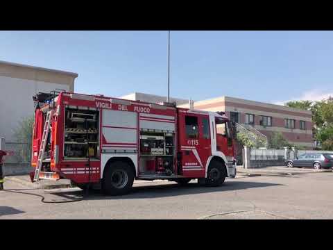 Incendio in un'azienda di Travagliato