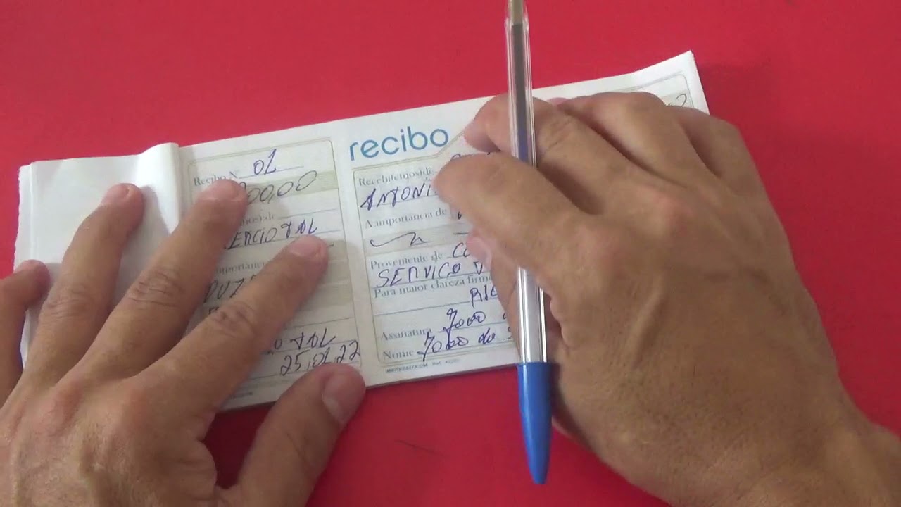 PREENCHER RECIBO BEM EXPLICADO