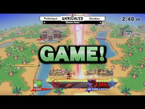 Unrivaled 6 WiiU - Poltergust (Yoshi) vs Strobics (GnW) - Winners Semis