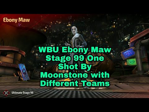 WBU Ebony Maw Stage 99 One Shot By Moonstone with Different Teams - Marvel Future Fight