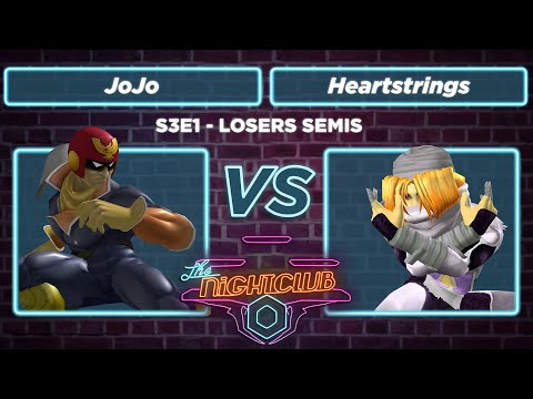 The Nightclub S3E1: JoJo (Falcon) vs Heartstrings (Sheik) - Losers Semis SSBM