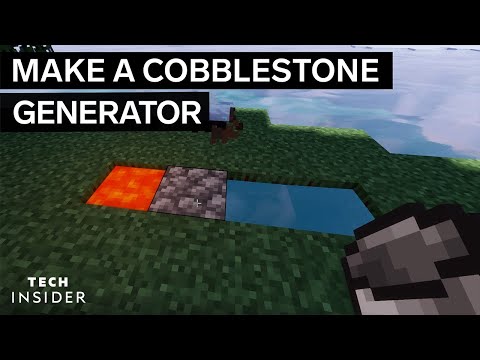 How To Make A Cobblestone Generator In Minecraft | Tech Insider