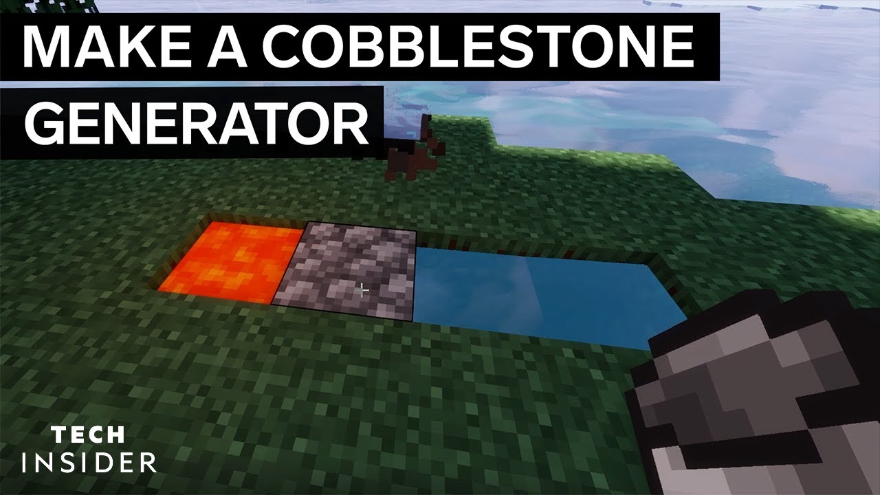 How To Make A Cobblestone Generator In Minecraft | Tech Insider
