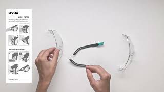 Easy lens replacement of the uvex i-range (9143)