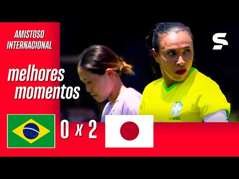 Gols e lances de Brasil x Japão