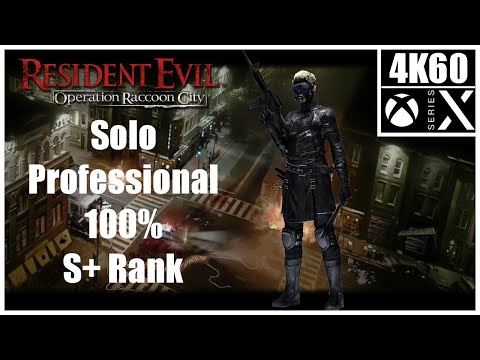Resident Evil: Operation Raccoon City Xbox Series X Solo 100% S+ Professional Full Playthrough