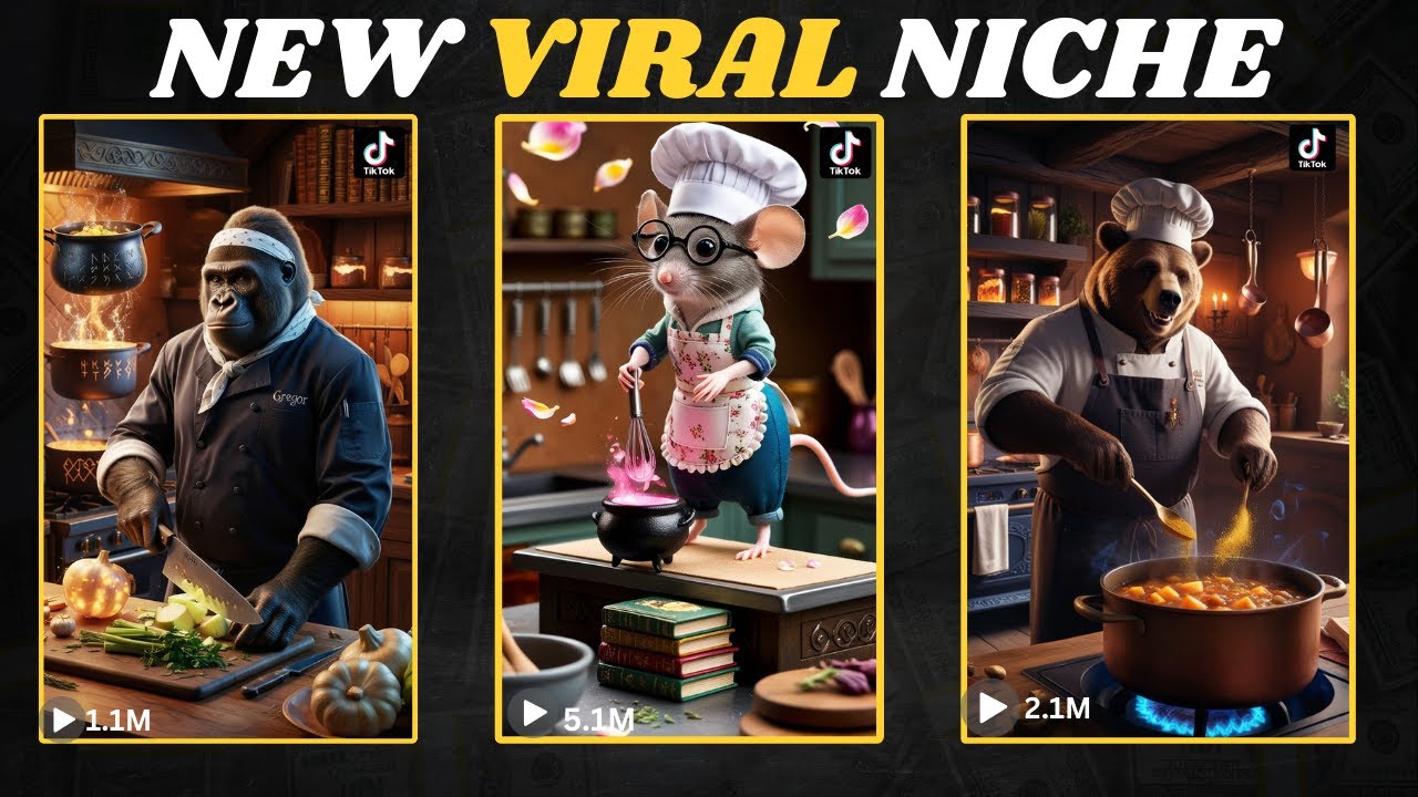 Create Stunning AI-Generated Animal Cooking Videos!