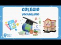Vocabulario Del COLEGIO Para Niños