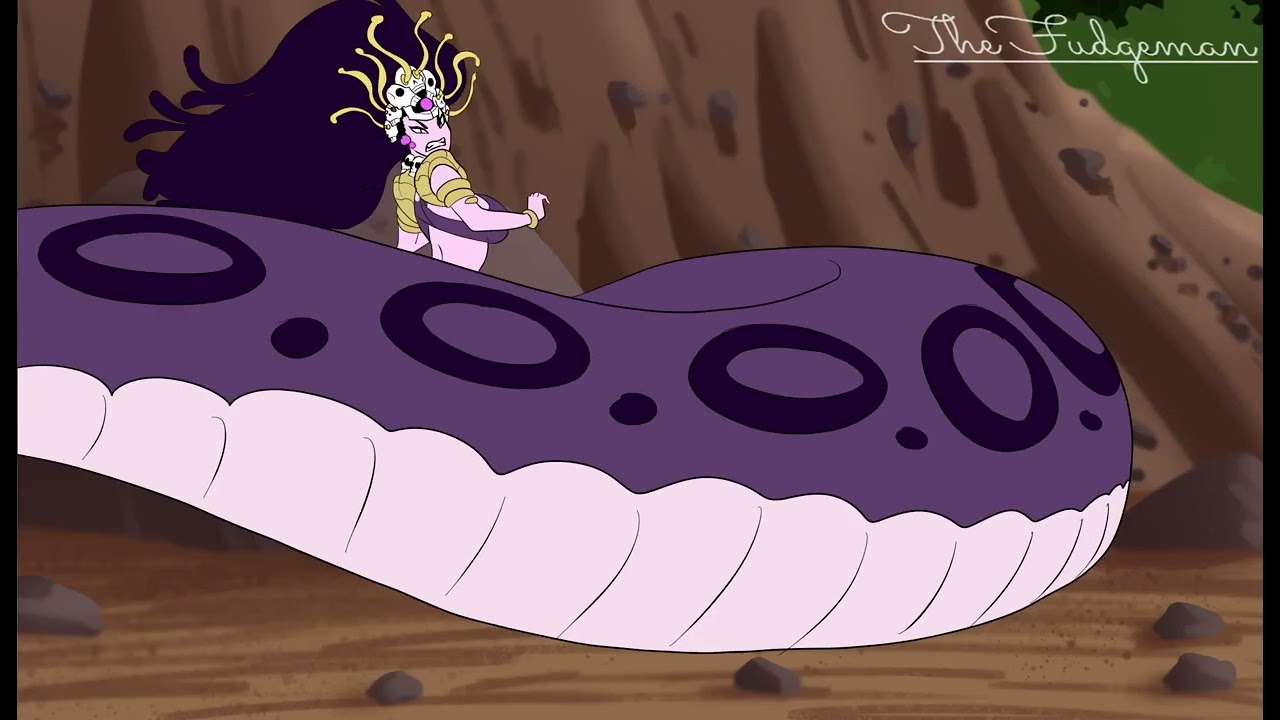 Fubuki Slurps a snek lady ( make by The-Fudgeman in DeviantArt)