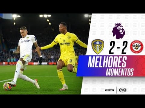 RAPHINHA JOGA MUITO, DÁ ASSISTÊNCIA, E LEEDS EMPATA COM O BRENTFORD | Melhores Momentos