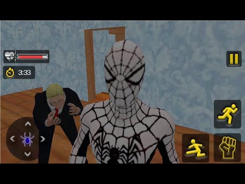 ► Flying Spider Boy Crime City Rescue US President -  All Level Walkthrough - Android Gameplay