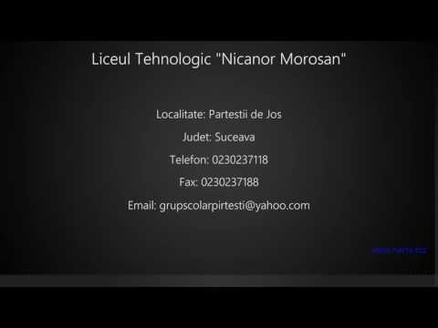 Liceul Tehnologic "Nicanor Morosan" Partestii de Jos