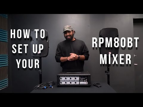 HOW TO SET UP YOUR RPM80BT Powered Mixer with Bluetooth, Effects, and Full EQ (Full WALKTHROUGH)