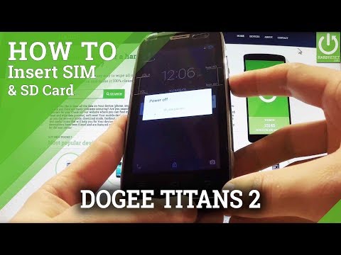 How to Insert SIM & SD in DOOGEE DG700 Titans2 - Set SIM & SD Card