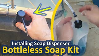 How to Install Soap Dispenser with Extension Tube - Soap Dispenser Kitchen Sink Review