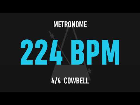 224 BPM 4/4 - Best Metronome (Cowbell)