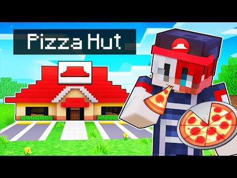 Opening Our PIZZA HUT Restaurant In Minecraft!