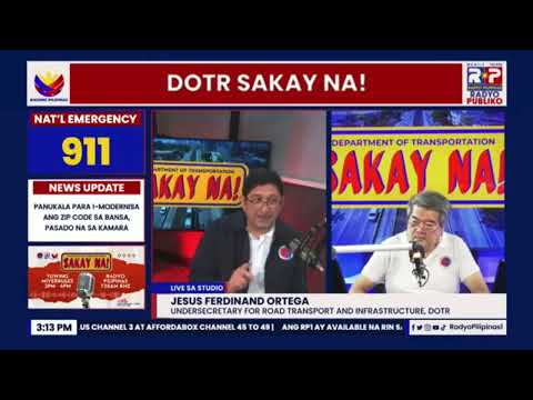 DOTr SAKAY NA! sa Radyo Pilipinas ep. 4 – Road Transport & Infrastructure Sector [29/01/2025]