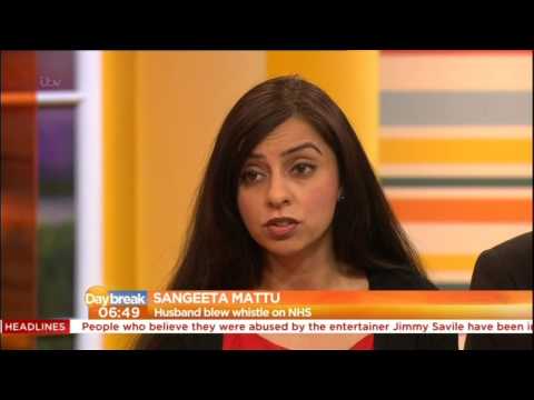Daybreak - SANGEETA MATTU:- itv  - 22 April 2014 - NHS Whistleblower 'Vindicated'