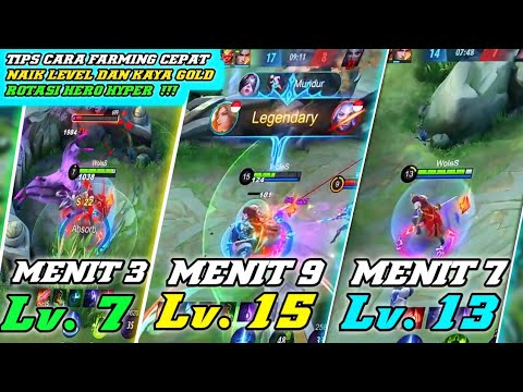 TIPS HOW TO QUICKLY UPGRADE FARMING LEVELS AND RICH GOLD! HYPER FAST FARMING HERO ROTATION !