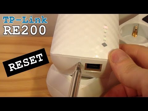 TP-Link RE200 Factory Reset • Erase all Settings