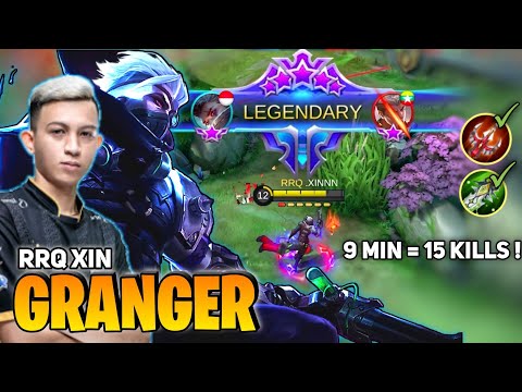 15 KILL! in 9 Minute, Granger RRQ XINN Hyper Carry [RRQ XINNN GRANGER] - Mobile Legends