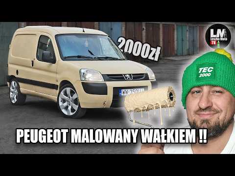 HOW TO REFRESH YOUR CAR IN THE CHEAPEST WAY!! A ROLLER-PAINTED PEUGEOT PARTNER GOT A SECOND LIFE