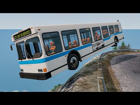 Cliff Drops #2 - Realistic Car Crash - BeamNG Drive | BeamNG Bunker
