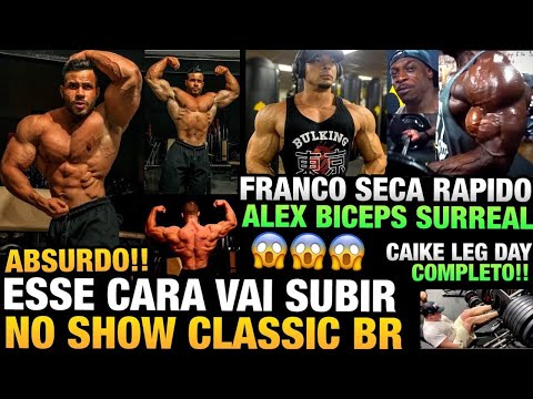 FABIO ABSURDO - FRANCO SECANDO RÁPIDO - ALEX COM BICEPS SURREAL - CAIKE LEG DAY E MAIS