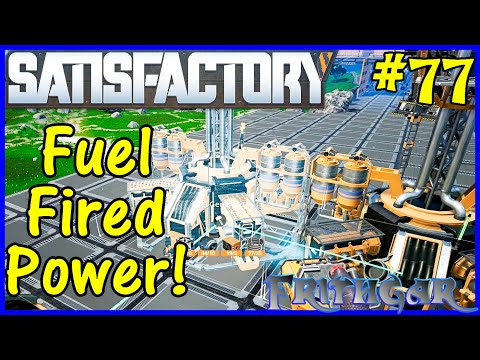 Let's Play Satisfactory #77: Fuel Power Station!