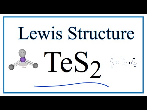 How to Draw the Lewis Dot Structure for TeS2: Tellurium sulfide