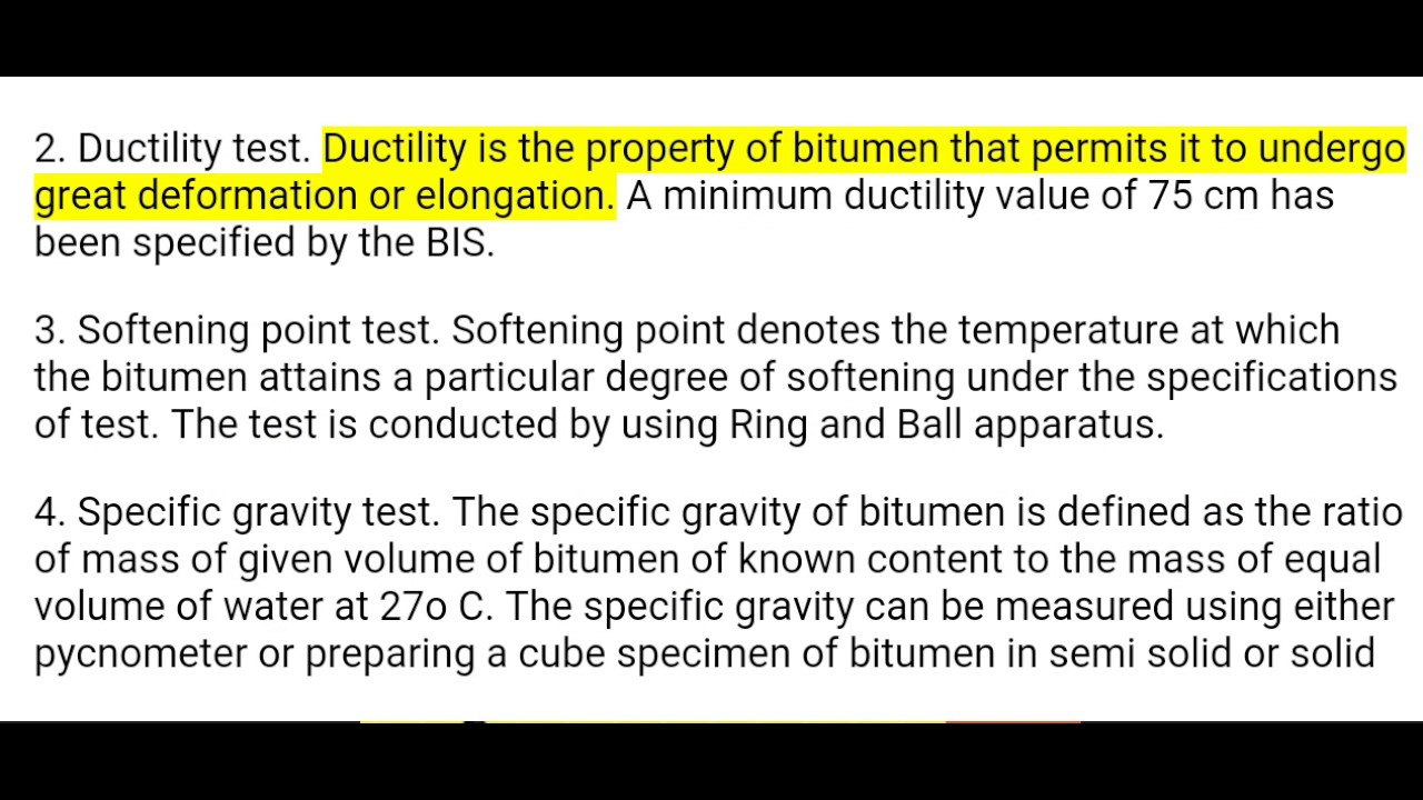 BITUMINOUS MATERIALS AND THEIR TESTS || CIVIL ENGINEERING SUBJECTIVE MATERIALS || PART - 23