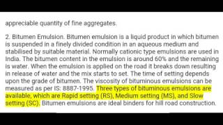 BITUMINOUS MATERIALS AND THEIR TESTS || CIVIL ENGINEERING SUBJECTIVE MATERIALS || PART - 23