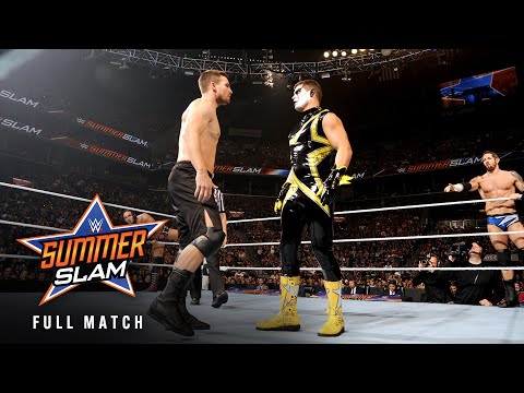 FULL MATCH: Stephen Amell & Neville vs. Stardust & King Barrett: SummerSlam 2015
