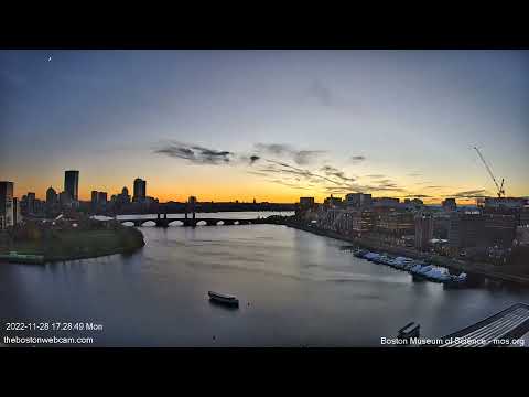 Sunset Timelapse - Boston Massachusetts - November 28, 2022