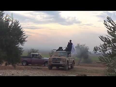 استهداف مقرات النظام في قرية الخوين في ريف إدلب برشاش 14.5 من قبل جيش النصر