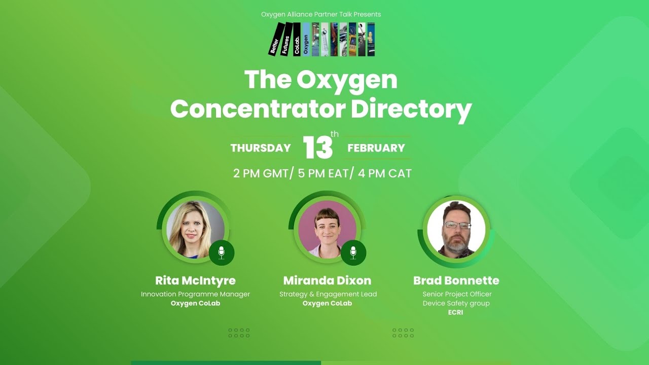 Oxygen Alliance Partner Talk: The Oxygen Concentrator Directory w/ Oxygen CoLab