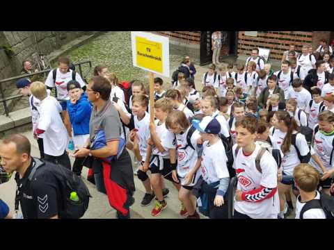 Einlaufparade der 22. Internationalen Lübecker Handballtage