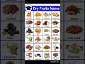 Dry Fruits Name Dry Fruits Name Hindi And English Video English