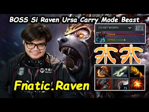 Fnatic Raven - [Ursa] Boss Raven Beast Carry Full Slot Build Dota 2 Perspective Pro gameplay 7.27D