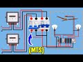 MTS (Manual Transfer Switch) Changeover Switch Wiring for Single Phase || MCB Changeover Switch