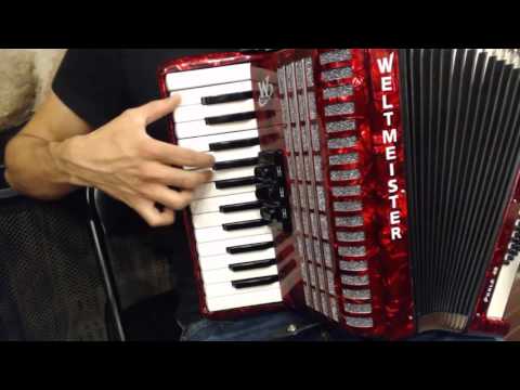 How to Play a 48 Bass Accordion - Lesson 10 - Major Pentatonic Zydeco - Bellows on the Bayou