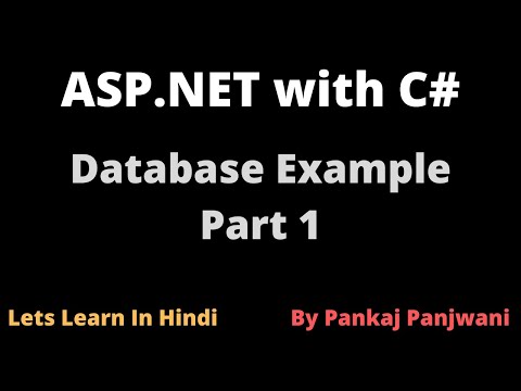 ASP NET 12 | Database Part 1 | Hindi